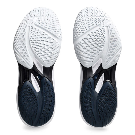 Asics Sky Elite FF 3 Womens Court Shoes (White/Pure Gold)