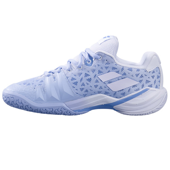 Babolat Shadow 4 Womens Court Shoes (Snow/Blue)