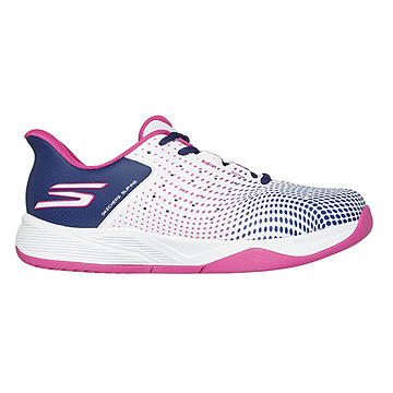 Skechers Relaxed Fit Slip Ins: Viper Womens Court Shoes (White/Navy/Pink)