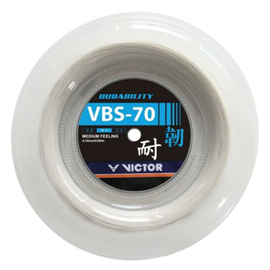 Victor VBS-70 Badminton Racket String (200m Reel) White
